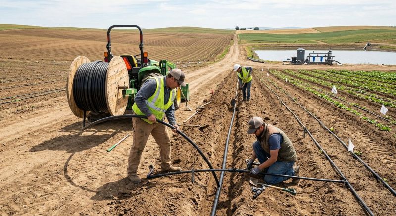 Field Irrigation Installation in Ventura County, CA