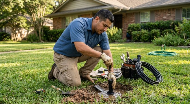 Sprinkler Line Repair in Aiken, SC