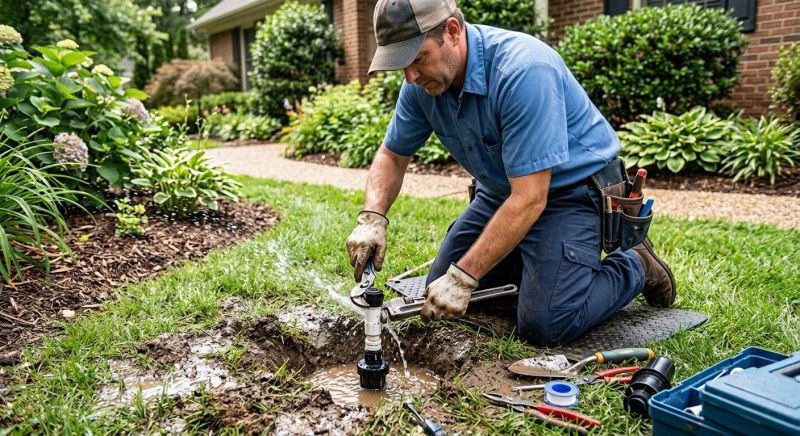 Sprinkler Line Repair in Aiken, SC